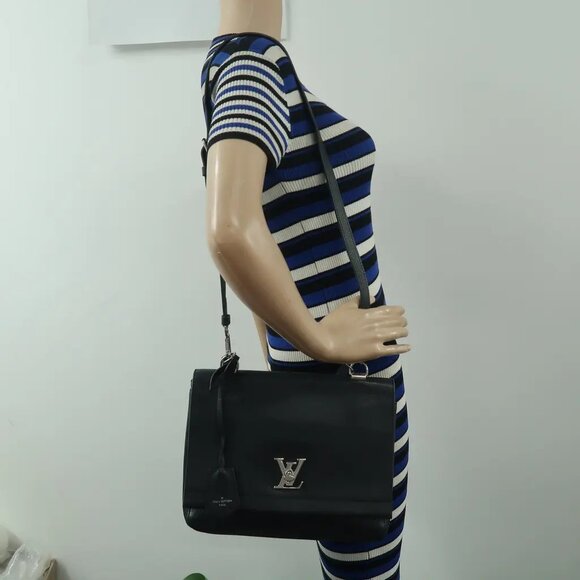 Louis Vuitton Lockme Black Leather Satchel 1126-042325 - Picture 12 of 12